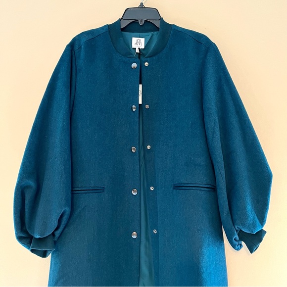 NWT Anthropologie dRa Cozy Wool Blend Puff-sleeved Coat - Picture 5 of 15